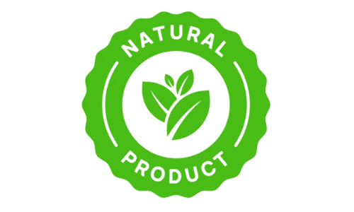 100% Natural badge representing a product made entirely from natural ingredients, emphasizing purity and authenticity.