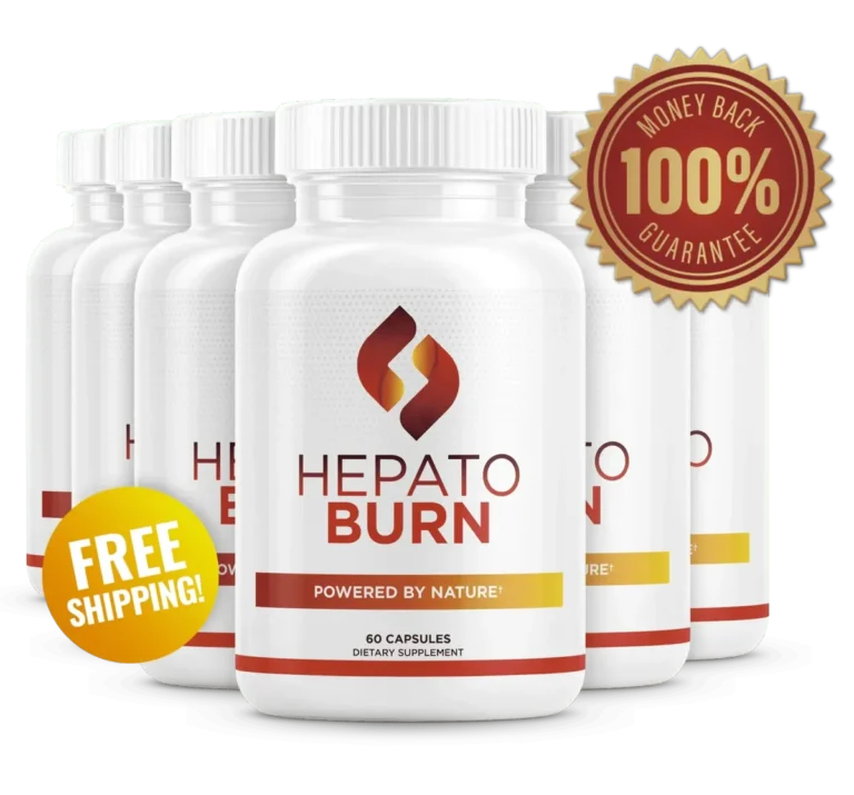 Heaptoburn supplement bottle displaying a 'Free Shipping' badge
